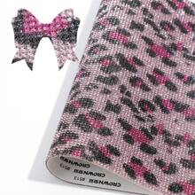 1pc Rhinestone Pink Leopard Print Sparkling Crystal Self-Adhesive 2mm Crystal DIY Decor Sticker, Suitable For Craft Lovers And Fashion Designers (Animal Pattern) - Multicolor - View 5