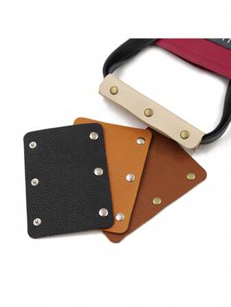 1 PC Detachable Leather Handle Cover For Bags, Detachable Leather Hand Strap, Luggage Accessory, Travel Bag Handle Protector, Anti-Pinch Telescopic Handle Cover