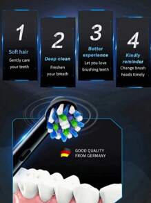 Oral-B Original  EB50 borsthuvuden Cross Action 16 graders vinkel reserv munstycken för elektrisk tandborste /D16/DB4010/DB4510 - Multifärgad - Visa 3