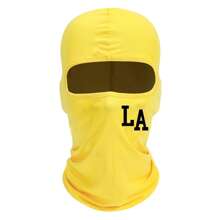 2pcs/1pc Letter Printing Ski Mask Balaclava Face Mask For Men Women Windproof Scarf For Snowboard Motorcycle Spring And Summer