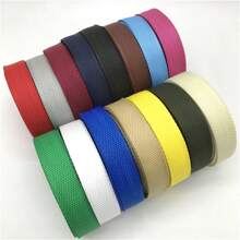 1pc 5yards 25mm PP Webbing Strap Canvas Polyester Ribbon For Knapsack Strapping Bags Crafts DIY Belt Bag Dog Accessories - Pick Colors - View 2