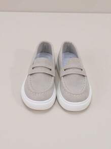 儿童简约舒适平底便鞋 - 灰色 - 查看 3