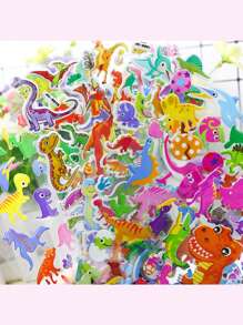 5pcs Kids Cartoon Vehicles, Animals, Dinosaur Theme 3D Embossed Stickers, Scrapbooking Decorative Stickers, Ideal Gift For Boys (Assorted Combination Of 5 Dinosaur + 5 Vehicles, 5 Dinosaur + 5 Animals, 5 Vehicles + 5 Animals)