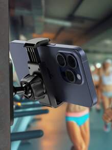 Gym Magnetic Phone Mount, 360 Degree Adjustable Magnetic Phone Holder For Gym Attach To Metal Surface, Fitness Equipment Accessories For Home Gym - Black - View 8