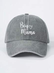 1 Stück Outdoor bestickte "Junge liebt Mama" verstellbare Baseballkappe, Sonnenschutz Lässig Hut geeignet für Frühling, Herbst, Reisen, Strand, Herren, Damen, Jugendliche, Valentinstag, Y2K Stil