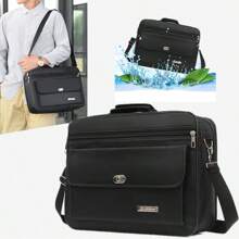 180 Degree Opening Laptop Bag 38cm*28cm*13cm, Business Briefcase Gift For Men & Women, Shoulder Strap Crossbody Bag, Office Bag, Laptop/Notebook Carrying Case, Valentine's Day Gift