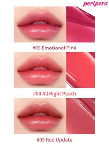 Peripera K-Beauty Water Bare Tint 鏡面水感唇釉，玻璃感豐唇唇蜜，自然保濕、輕盈、提亮光澤、持久舒適、不黏膩、口罩友善、不留白膜 - #08 Pure Pink - 查看 8