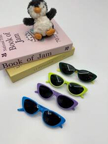 1 Pair Cat Eye Style Fashion Glasses For Children, Daily Decor & - Multicolor - View 2