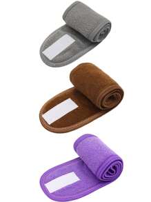 1 pezzo/2 pezzi/3 pezzi Fascia regolabile per spa e trucco da donna, adatta per il lavaggio del viso, accessorio morbido per asciugamano e acconciatura, accessori per la cura della pelle, bellezza, prodotti per la cura della pelle, spa, cura di sé, strumenti per la cura della pelle, cura del viso, forniture per estetista, pelle, detergente viso, trattamento viso