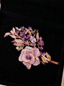 1pc Rose Flower Brooch, Elegant Versatile Dress Accessory For Women
