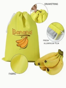 Set de 3 bolsas de almacenamiento con cordón de protección fresca, bolsas reutilizables para plátanos, tomates, lechugas para la cocina, oficina, dormitorio, cajas de almacenamiento abiertas para organización del hogar