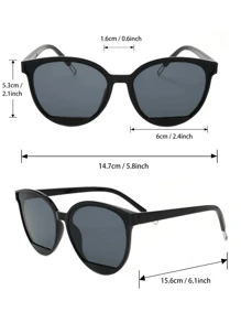 Personalisierte Hot-Girl-Stil technologische 1 Stück runde Plastikrahmen verspiegelte reflektierende Modebrille, für Frauen-Straßenfotografie, Urlaubsoutfits, Geschenk, Partydekoration geeignet für alle Gesichtsformen für Sommerurlaub, Outdoor, Reisen