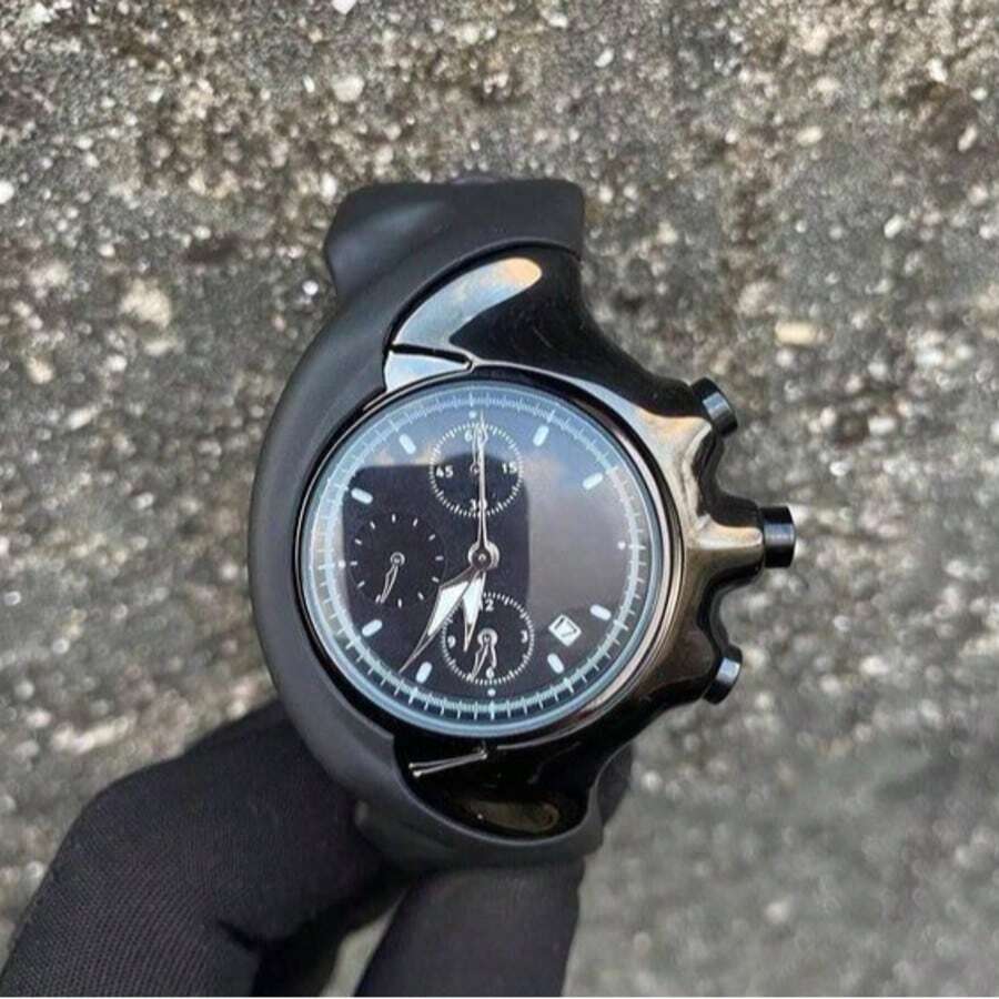 Detonator Men's Watch In Stainless Steel Case, Chromed, Analogue, Date