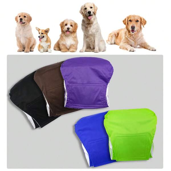 3 paquets de bandes de ventre pour chien mâle, bandes de ventre réutilisables pour petits chiens, couches pour chien mâle premium lavables pour chiots