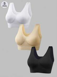 Sexy Women Push Up BREAST Bra Backless Bras Wireless Brassiere Breathable Seamless Bra, Lingerie