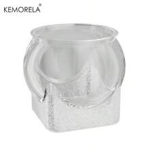KEMORELA 1pc Round High-Transparency Shatterproof Pet Fish Tank, Scratch-Resistant Desktop Hydroponic Goldfish Aquarium, No Electricity Needed, PP Material, Ideal For Home Decor & Small Hydroponics