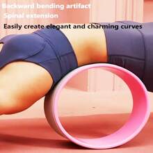 1pc Premium Yoga Wheel For Back Stretching - Beginner Friendly Fitness And Pilates Roller, PP/TPE Material, Multi-Color Options - View 6