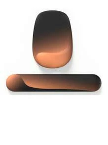 Hook-Shaped Silicone Wrist Mouse Pad Gradient Simple Thickening Ergonomic Mouse Pad With Wrist Rest Computer Mouse Pad To Relieve Pain Keyboard Wrist Rest With Coasters, Non-Slip PU Base, Mouse Pad With Wrist Support, Suitable For Laptop Keyboard Office