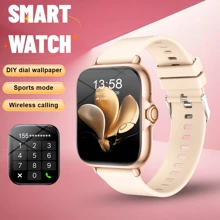 New Hot 1.83-Inch Full Touchscreen Smartwatch For Men And Women, With Wireless Call Answering/Dialing, Pedometer, Calorie Tracking, Multiple Sports Modes, Notification Alerts, Remote Camera Control, Music Playback Control, And Fitness Tracking Functions, Compatible With Android And IOS Smartphones