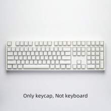 Bokawz PBT 键帽，双布丁 Doubleshot 半透明键帽，OEM 高度，适合 6.25U 空格键，61/87/98/100/104 键（仅键帽） - Only keycap, Not keyboard - 查看 3