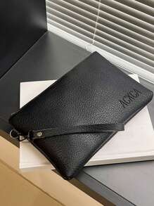 Men's Fashion Stylish Casual Litchi Grain Clutch Bag Phone Bag