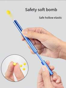 1 件复古爆竹枪，铝合金仿竹制作，青少年玩具爆竹枪