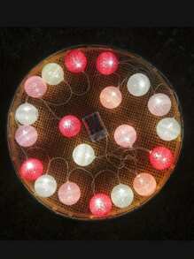 LDE Atmosphere Decorative Light, Soft Ball Light String, Holiday Decorative Light, 3-20 Meter Battery Box Room Small Color Light Gifts Birthday Graduation