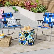 Webstrap Folding Patio Chair - Room Essentials™ - Màu xanh lam - Xem 2