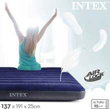 Intex Cama inflable estándar Dura-Beam modelo Classic Downy - Altura 25 cm, cama de camping, colchones inflables, entrega de 24 a 72 horas