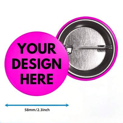 1pc/2pcs/5pcs/10pcs Personalized Customized Photo And Text Badge Buttons - Can Be Used For Banquets, Birthday Parties, DIY Sewing And Knitting Supplies, Backpack Badges, Clothing Badges, University Emblem Unit Commemorative Badges, Wedding Badges, Valentine's Day Travel Badges, Commemorative Badges, Graduation Badges, Customizable Photos, Logo, Picture Text,Multi-Functional,Durable,Ornamental,Reusable,Exquisite,Stylish,High-Quality,Colorful,Modern,Custom,Personalized,Unique,Customized Party Accessories