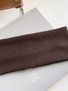 1 件新款针织发带女士时尚宽弹力头带运动瑜伽瑜伽发带柔软洗脸化妆头带女新款固定针织头带运动瑜伽吸汗记录弹力女士单色额韧带新款发带针织弹力运动瑜伽头带 - 彩色 - 查看 11