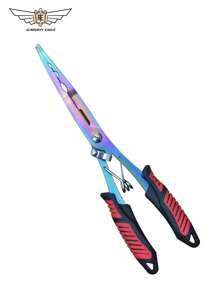 ALMIGHTY EAGLE 1pc ALMIGHTY EAGLE Portable Multi-Tool Pliers Stainless Steel Multi-Function Fish Pliers, Fish Hook Remover, Wire Cutter, Lead Press - Including Storage Bag And Lanyard, Good Helper For Fishing