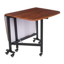YUNRUX Folding Tables - Brown - View 7