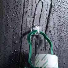 1pc Damage-Free No Drill Mark Wall Hook, Adhesive Strong Sticky Hook, Bathroom Hanger, Heavy Duty Wall Mounted Rack, Removable, Transparent, Waterproof, Rustproof, Suitable For Clothes, Hats, Shoes, Accessories, Kitchen, Bathroom, Living Room, Bedroom