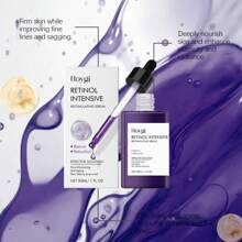 Hoygi 视黄醇精华液，面部精华液，护肤品，含积雪草，缩小毛孔，抗衰老精华，紧致肌肤，滋养亮泽 - 白色 - 查看 7