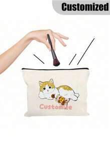 Customized Cat Lovers Design Clutch Bag, Makeup Bag Makeup Pouch Skincare Bag Toiletry Bag Packing Cubes,Travel Essentials Cruise Essentials Dorm Essentials,Wedding Bridesmaid Gifts,Mom Gifts,Birthday Gifts,Gifts For Friends And Teachers,Home Decor,Bathroom Livingroom Bedroom Decor,Bathroom Organizer,Jewelry Organizer,Lip Oil Organizer,Nail Polish Organizer Makeup Bag Storage Makeup Organizer Makeup Case