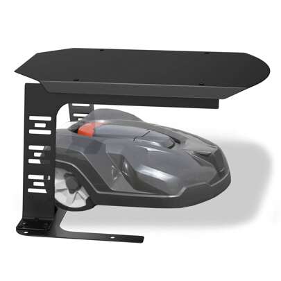  LILIIN Weatherproof Robotic Lawnmower Garage Made Of Iron - Protective Roof For Robotic Lawnmowers & Automowers - UV-Resistant, Rust Protection, 77x94x36 Cm