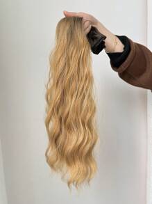 Clip In Hair Extensions Blonde With Brown Color 16 Clips 22 Inch Long Straight Hair Extension For Women Full Head Synthetic Hair Extensions Hairpieces 7 Pcs Set - Multicolor - View 4