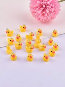 20 件树脂卡通鸭子 DIY 吊坠