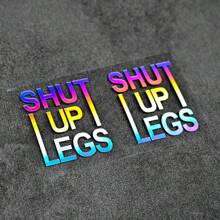 2 PIEZAS Calcomanías de piernas para bicicleta, pegatinas decorativas para el tubo superior del cuadro de la bicicleta y el casco, vinilo resistente al agua para accesorios de bicicleta de montaña