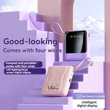 Cargador portátil de 10000mAh - Batería portátil con 4 cables integrados, batería compatible con teléfonos celulares Android 17/16/15/14/13 Pro/Pro Max, etc. - Recolorear - Ver 1