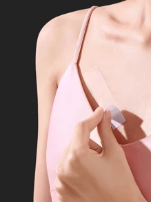 72/36pcs Invisible Anti-Slip Stickers, Seamless Double-Sided Adhesive Transparent Stickers, Fashion Clothing Anti-Slip Tapes For Shirt Necklines, Women's Underwear And Underwear Accessories - Random Delivery In Outer Packaging - Multicolor - View 1