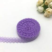 1pc 10yards 5/8" (15mm) Lace Ribbon Bilateral Handicrafts Embroidered Net Lace Trim Fabric Ribbon DIY Sewing Skirt Accessories