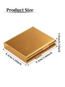 1 Pc Aluminum Slim Folio Cigarette Case Clip For 20 Cigarettes Creative Gold Cigarette Case Gift For Men