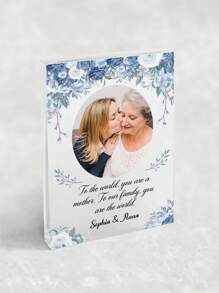 1pc Customized Mom Acrylic Gifts, Custom Mom Photo, Happy Mother's Day Gift For Mom, Birthday Gift For Mom, Gift For Mom(Three Flower Choices) Graduation - Multicolor - View 6