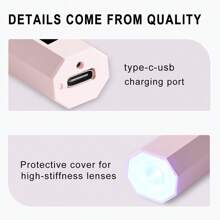 NEW Convenient Handheld Nail Dryer Lamp UV/LED Nail Curing All Gel Polish Nail Art Tool USB Rechargeabl Quick Dry Nail Lamp