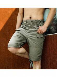 Impermeable Policía Militar Táctica Pantalones Cortos - Verde militar - Ver 1