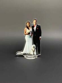 1pc Custom Acrylic Photo Standee, Personalized Picture Gift, Customized Holder Office Desk Accessories For Women, Customizable Character Standees - Style a - View 5