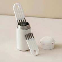 2/3/5 piezas Cepillos de limpieza multiusos de cerdas suaves - Cepillo para tapas de tazas, cepillo para ranuras de teclado, cepillo para tapas de botellas, mini cepillo flexible para ranuras de difícil acceso, artículo esencial de cocina