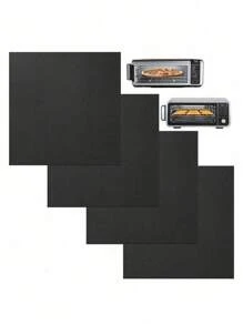 1/2pcs 40*33cm/40*50 Non Stick Oven Liners For Bottom Of Electric Oven Thick HeavyDuty Oven Liners For Bottom Of Oven Reusable Oven Mat For Bottom Of Oven Oven Liner For Electric Gas Grill BPA And PFOA Free Party FavorsBBQ Accessories Beech Vacation Essential (Please Confirm The Size Before Placing An Order.) - Black - View 6